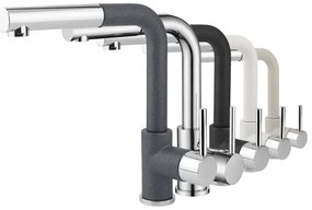 Concept BDG4527DG-Drezová batéria s vysúvacou sprchou 26,9 cm granit/tmavosivá