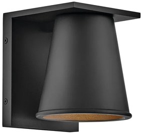 Hinkley HK-HANS-S-BLK -LED Vonkajšie nástenné svietidlo HANS 1xGU10/8W/230V IP44