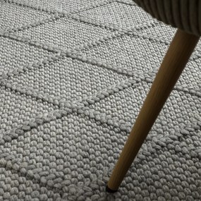 Dywany Łuszczów, Kusový koberec Tahar 99001G grey, 90x150, šedá, obývacia izba
