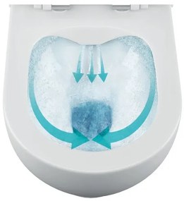 Bruckner - Závesné WC Rimless WALTER keramika/biela