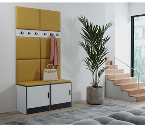 Predsieňový nábytok Roj 19 biely + Kronos 01 medová