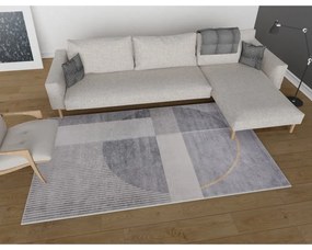 Sivý umývateľný koberec 160x230 cm – Vitaus