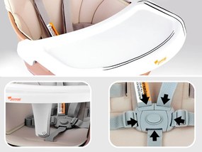 JOKOMISIADA Detská stolička na kŕmenie, sada 6 v 1 ZA4142