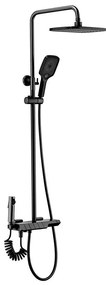 Sprchová sada s termostatom Rea Rob čierna