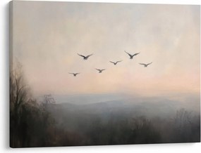 Obraz - Hejno vtákov (70x50 cm)
