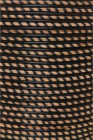 Interiérový kvetináč MASTELLO, ratan, 24x24 cm, natur/čierna