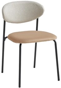 Stolička Brianna Dual 11086 svetlosivá/hnedá