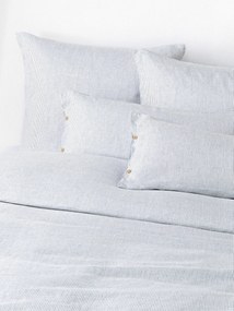 Ľanová obliečka na paplón's vypraným vzhľadom a's jemnými pruhmi Rinna