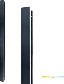 LED vonkajšie nástenné svietidlo MIRANA LED/25W/230V 4000K IP44 120 cm čierne