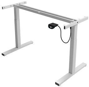 Herný stôl BR04 svetlohnedý s bielym rámom 120 cm
