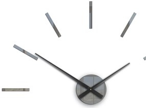 Nástěnné samolepící hodiny Solo 65 cm šedé