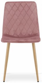 Set štyroch jedálenských stoličiek TURIN ružové (4ks)