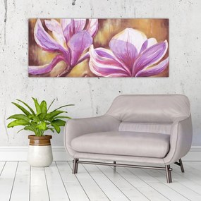 Obraz - Kvety magnólie (120x50 cm)