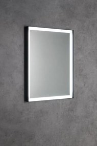 Sapho Sapho, SORT zrkadlo s LED osvetlením 60x80cm, bezdotykový IR senzor, 2700-6500K, čierna mat, ST080S