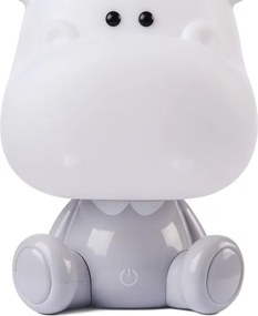 ONLI - LED stmievateľná detská nočná lampička PUPPIES LED/3W/230V 25 cm hroch/sivá
