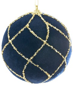 Vianočná guľa námornícka modrá