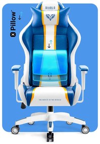 Herné Kreslo Diablo X-One 2.0 Small: Aqua Blue