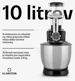 Klarstein Renata Rossa, kuchynský robot 3 v 1, 2000 W/2,7 PS, 10 l, nehrdzavejúca oceľ, bez BPA