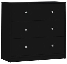 Čierna komoda Tvilum May, 72 x 68 cm