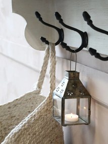 Chic Antique Kovový lampáš Floral Pattern