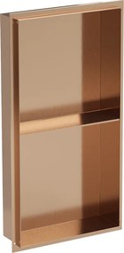 Mexen X-Wall-NR, polica na zapustenie bez príruby 60 x 30 cm, medená matná - 19C1603010S