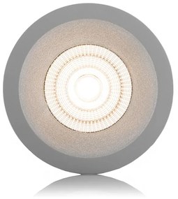 LED2 Kúpeľňové zápustné LED osvetlenie SPOT B, 9W, teplá biela, okrúhle, biele, IP44