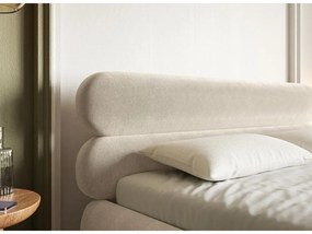 Manželská posteľ 140 cm Rirri 140B (s roštom) (svetlobéžová + zlatá). Vlastná spoľahlivá doprava až k Vám domov. 1099912