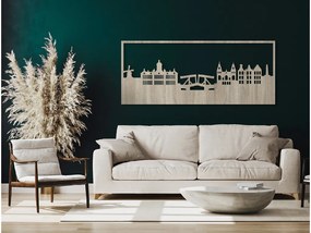 drevko Obraz Amsterdam Rozmer obrazu: 37 x 89 cm, Farba dekorácie: Čierna