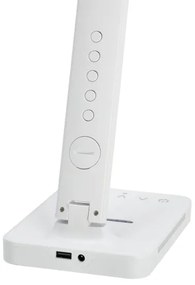 LED Stm. lampa s bezdr. nab. QI, displejom a USB portom LED/7W/230V 3000-6000K