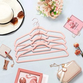 Sada vešiakov na oblečenie, 30 ks, rosé gold