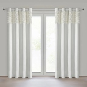 ZATEMŇOVACÍ ZÁVES NA KRÚŽKOCH EVA MINGE ROSES13 140X250 CM KRÉMOVÁ