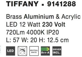 LED nástenné svietidlo Tiffany
