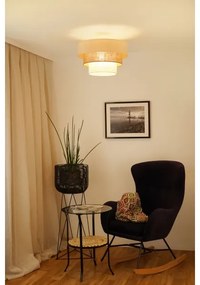 Brilagi-Prisadený luster DENVER LUNETA 1xE27/15W/230V pr. 45 béžová/hnedá/krémová