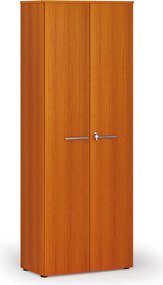Kancelárska skriňa s dverami PRIMO WOOD, 800 x 420 x 2128 mm, čerešňa