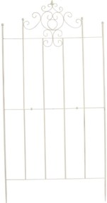 2x Mriežka na popínavé rastliny Paula - 180 x 85,5 cm - Krémová antik