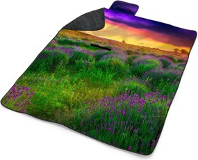 Sablio Plážová deka Levanduľové pole: 200x140 cm