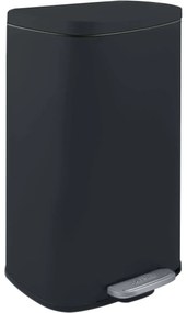 Spirella Pedálový odpadkový kôš soft-close Akira 30 l, matná čierna, 30 l