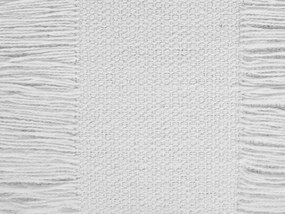 Bavlnený vankúš na sedenie ⌀ 50 cm biely OULAD  Beliani