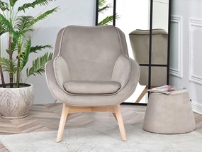 Relaxačné kreslo Merch (béžová). Akcia -21%. Vlastná spoľahlivá doprava až k Vám domov. 1136112