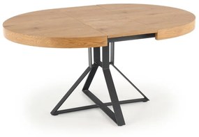 Jídelní rozkládací stůl Mercy 120/160 cm dub craft zlatý