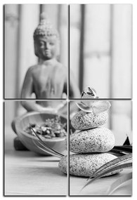 Obraz na plátne - Buddha a meditácie - obdĺžnik 7197QD (90x60 cm)