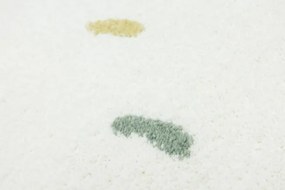 Koberec LIMA M039A krémový / modrý polkruh