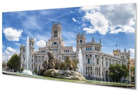 Nástenný panel  Spain Fountain Palace Madrid 125x50 cm