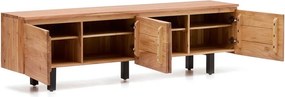 TV stolík z masívu akácie v prírodnej farbe 200x58x40 cm Uxue – Kave Home