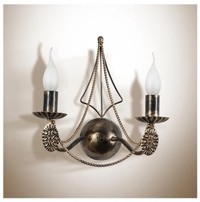 Nástenné svietidlo VANESSA 2xE14/40W/230V tmavé