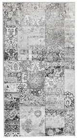 Viskózový koberec Mahhad 1,2/1,7 84475 strieborný/antracit