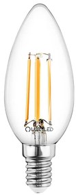 Žiarovka LED sviečka FIL 4W E14 470LM 3000K
