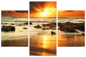 Západ slnka na mori - obraz