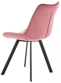 LuxuryForm DESIGN Jedálenská stolička ORLEN VELUR - ružová
