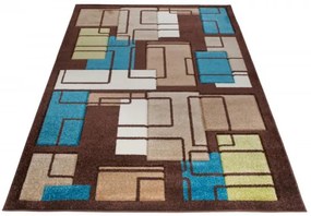 Koberec Sumatra C236A Abstract Rectangle 3D hnedý, béžový